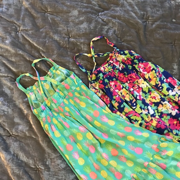 Cherokee multi colored maxi 2 dresses 3T SOLD - Picture 2 of 7